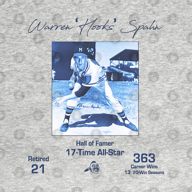 Warren Hooks Spahn • Southpaw • Milwaukee Braves by The MKE Rhine Maiden